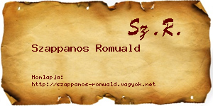 Szappanos Romuald névjegykártya